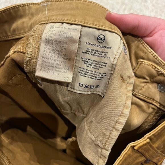 AG Adriano Goldschmied The Quinne Crop High Rise Cropped Kick Flare Pants Sz 27 - Picture 7 of 7